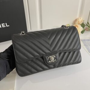 Chane1 Classic Flap Bag - Salmon Skin Pattern, Sheepskin Pattern, Linen Pattern